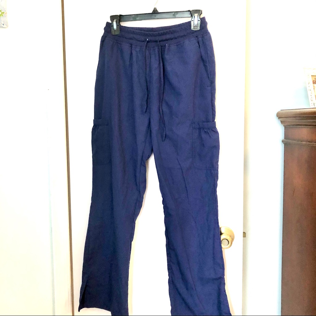 Navy Blue Scrub Pants Medium Divine Jdm